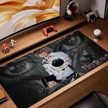 XL 700X300 Anime Mousepad HD Printing Computer Gamers Locking Lock Edge Mouse Pad XXL 900x400mm Keyboard PC Desk Pad - BLACK-8 - View 10