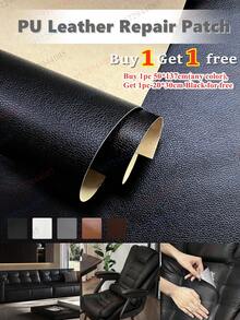 Miếng vá sửa chữa da PU 20*30/50*137cm, Mua một tặng một, Băng keo sửa chữa da, Thích hợp cho ghế sofa, Miếng dán da nhân tạo tự dính, Miếng dán vinyl, Thích hợp cho ghế xe hơi, Miếng dán chống thấm nước và chống dầu DIY, Miếng dán tân trang ghế sofa - Nhiều màu - Xem 6