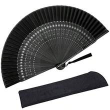 Handheld Fans (Uncharged) - Sexy Black Snowflake - View 4