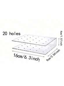 20/15 Loch Acryl transparenter Cake Pop Ständer, Süßigkeitenstiel Präsentationsständer für Hochzeit, Geburtstag, Halloween Dekoration, Cake Pop Präsentationsständer, transparenter Acryl Kuchenständer, Dessert Präsentationsständer, Geburtstags Party Dekoration Tisch - Verschiedenfarbig - Übersicht 9