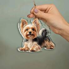 1 Piece 2D Cute Cartoon Dog Pendant, Car Accessory Keychain Ornament, Premium Home Decoration - 1pc - View 4