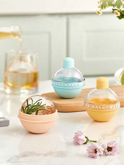 1Pc Light Bulb Ice Ball Mold, Silicone Large Round Whiskey Ice Cube Tray, Easy Release Reusable DIY Creative Ice Maker, Perfect For Cocktails Drinks Party Bar Home Kitchen, Ideal Gift For Father's Day Valentine's Day Housewarming Graduation