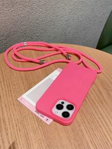 钥匙扣挂绳，1 件装，哑光大孔可调节挂绳，软 TPU 手机壳，兼容 17/16 Air/17 Pro/17 Pro Max、16/16 Plus/16 Pro/16 Pro Max、15/15 Plus/15 Pro/15 Pro Max、14/14 Plus/14 Pro/14 Pro Max、13/13 Pro/13 Pro Max、12/12 Pro/12 Pro Max、11/11 Pro Max、X/XS/XR/XS Max，玫瑰红 - 玫紅色 - 查看 4