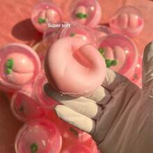 1 pieza Nuevo juguete de estrés de rebote lento en forma de melocotón, regalo pequeño y creativo, huevo retorcido. Juguete de alivio de estrés de rebote lento, (2 opciones de empaque: bolsa de OPP y bola de plástico), gran regalo para amigos, fiestas, cumpleaños - Multicolor - Ver 3