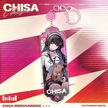 1PC Wuthering Waves Anime Kuchiba Chisa Character Merch Set, Includes Round Badge, Acrylic Keychain & Collectible Card, Transparent Backpack Pendant, Desktop Decor, Collectible Art Gift For Anime Lovers - Multicolor - View 23