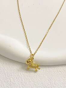 1pc Fashionable & Elegant Pendant Necklace, Suitable For Women's Daily Wear - Gold - View 13