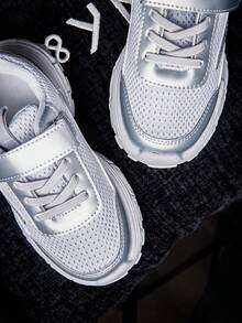 婴幼儿/儿童休闲时尚运动鞋 - 銀色 - 查看 6