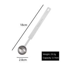 Cuchara medidora de café con extendido, cuchara de condimento de acero inoxidable, cuchara para hornear, escala no fácil de oxidar, limpieza conveniente K5IO - 15 ml - Ver 10