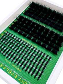 300D/200D160D/120D/100D/80D/60DLash Clusters With Spikes & Bottom Lashes 290Pcs/285Pcs/255Pcs/235Pcs/190Pcs Fluffy Volume Manga Natural Spiky Cluster False Eyelashes Fairy Cluster Lashes Wispy Manga Lash D Curl Individual Anime Mink Lashes Extensions Full Pack DIY At Home - D - 查看 8