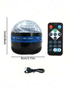 1pc Galaxy Projector With Nebula, Cloud, Wave Dynamic Effects, LED Night Light Projector With Remote Control, Suitable For Bedroom, Living Room, Home Theater, Ceiling, DJ Party, Dance Hall Atmosphere Lighting - Multicolor - View 8