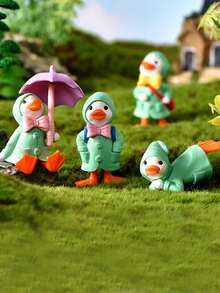 4件/2件/3件/5件/6件装可爱黄绿色苔藓微景观家居装饰品，DIY花园装饰摆件，女孩礼物，花园装饰品，花盆装饰，情人节礼物，适用于房间、客厅、阳台、桌面、家居装饰 - 彩色 - 查看 9