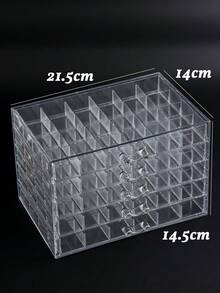 5层120格珠宝收纳盒，大容量桌面收纳 - 無色 - 查看 9