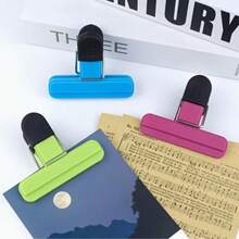 1pc/Large/Small Kitchen Food Clip, Food Bag Clip - Suitable For Snacks, Coffee Etc. Strong Sealing Clip, Multi-Color Options, Kitchen Storage Essential, Small Size For Chip Bags, Bookmark Clip - Bookmark, Loose-Leaf Clip, Reading Accessory Clip, Magnetic Clip, Refrigerator Magnet Clip, Food Clip, A4 Loose-Leaf Clip, Convenient For Fixing Documents, Colorful Clips, Multi-Function Wide Mouth Bag Clip, And Memo Clip For Organizing Documents At Home Or Office - T-shaped Sealing Clip - View 6