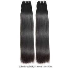 #613 # 1B Tóc thẳng tự nhiên, bó 2 lọn (18-30 inch), dệt đôi, phù hợp cho phụ nữ mọi chủng tộc, đa dạng kiểu tóc | Bó tóc thời trang | Tóc chất lượng cao - Nhiều màu - View 12