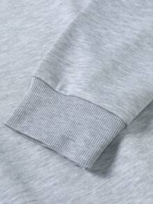 Men's Crewneck Sweatshirt And Sweatpants Set, Featuring Disney Cars Lettering And McQueen 95 Prints. A Comfortable Two-Piece Set Of Men's Hoodie And Sweatpants, Perfect As A Gift For Men. - 淺灰色 - 查看 4