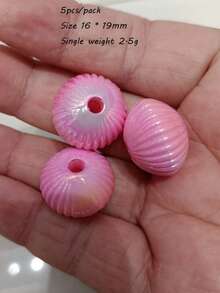 16*19毫米UV涂层南瓜灯笼珠DIY手工串珠散珠串笔链手机链吊坠配件 - 彩色 - 查看 20