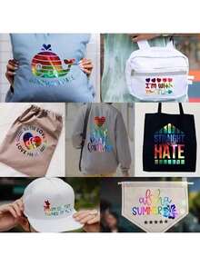 12 X 10 Inch - 7 Sheets Holographic Heat Transfer Vinyl, Metallic Foil Heat Transfer Vinyl For Clothing - R7 - View 3