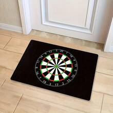 1 pieza Alfombra de área con diseño de dardos, esta alfombra con un diseño inspirado en un juego puede agregar vitalidad a tu espacio. El diseño elegante y funcional presenta una impresión vibrante a todo color de dardos, elevando instantáneamente el ambiente de tu sala de juegos, cueva de hombres o área de bar. La tela de bajo pelo es resistente a las manchas y fácil de limpiar, perfecta para proteger tu piso de los dardos caídos, los rasguños de los zapatos o los derrames. - Multicolor - Ver 6