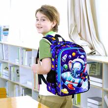 3pcs Kids Backpack Set, 16 Inch Boys Elephant Backpack And Lunch Box With Cute Dinosaur Pattern - Backpack - View 9