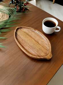 Wooden Tray, Cheese Tray, Cheese Board And Tray, Snack Platter, Novel Dinner Plate, Breakfast Tray, Rosewood Cutting Board, Solid Wood Salad Plate, Decorative Dish, Storage Tray, Wedding Tray, Suitable For Restaurant, Gift, Outdoor, Living Room Cabinet, Kitchen Display, Coffee Shelf, Modern Style Wooden Tray - Brown - View 4