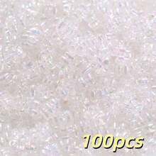 100pcs 4X7mm Acrylic Shiny Flower Beads AB Color Spacer Beads For Jewelry Making Bracelets, Necklaces DIY Keychain Pendants Accessories - Flower - View 21