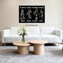 SABALUNKA Strong, Brave, Humble, : Inspirational Bodybuilding Poster - 30 X 45 Cm Unframed - Inspirational - View 1