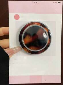 可调节树脂材质，1个透明豹纹和纯色树脂磁吸折叠伸缩桌面手机支架，情人节礼物 - 彩色 - 查看 13