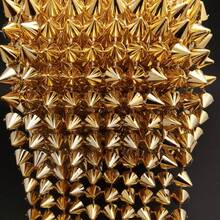 1码长工艺品钉，用于服装装饰，锥形平底塑料装饰网，适用于派对装饰、服装DIY工艺品，可用于夹克、鞋子、包包、艺术和工艺品，多种颜色可选 - A - 查看 9