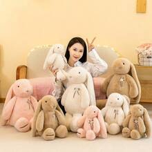 Búp bê nhồi bông hình thỏ tai dài dễ thương dùng cho lễ Phục Sinh, trang trí ghế sofa, gối hình thỏ nhỏ cho phòng khách, văn phòng, thú nhồi bông cho trẻ em, quà sinh nhật cho bạn thân, trang trí tiệc năm mới, búp bê vải. - 30cm - Xem 2