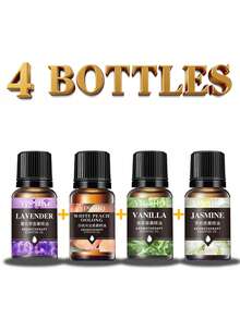 1瓶/4瓶/8瓶装10毫升香薰精油，适用于加湿器、香薰机，花香型包括茉莉、薰衣草、玫瑰、橙花等，可用作室内和浴室除臭剂，生日和毕业礼物。 - 1瓶 - 查看 41