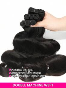 100% Human Raw Hair, Natural Black Curly Hair - Natural Black - View 4