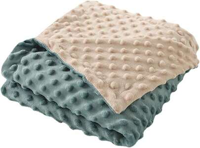 Baby Blanket For Newborn Boys And Girls, Soft Fleece Blankets Plush Blankets With Dotted Backing Funny Prints Essentials For Toddler Blanket 75x100cm(Blue+Yellow)