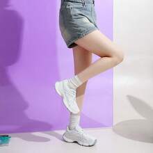 Women's New Casual Sneakers, Lightweight Tennis Shoes, Versatile Running Shoes, Cute & Fashionable Chunky Sneakers - White - View 7