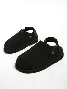 Lightweight Versatile New Autumn Thick Sole Slip-On Loafers - Black - View 1