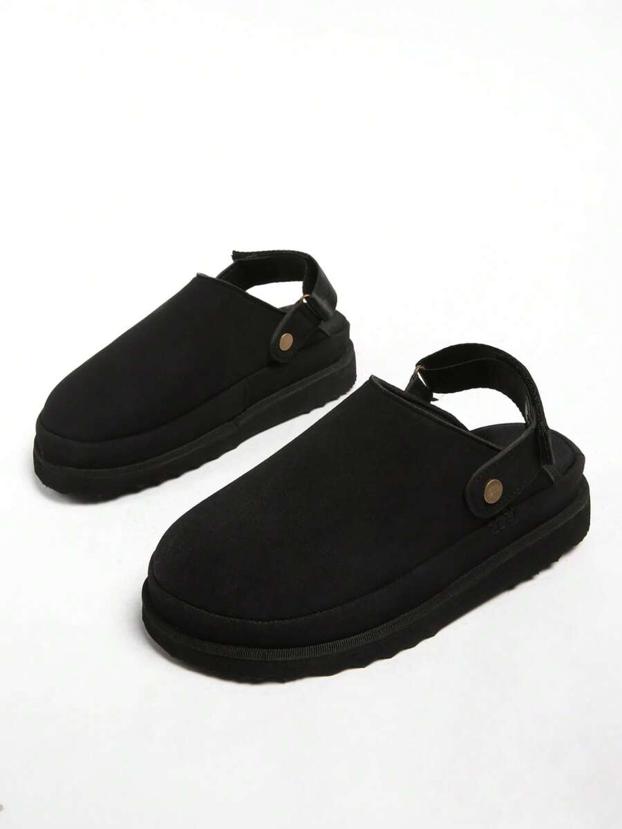 Lightweight Versatile New Autumn Thick Sole Slip-On Loafers - Black - View 1