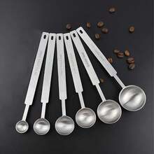 Cuchara medidora de café con extendido, cuchara de condimento de acero inoxidable, cuchara para hornear, escala no fácil de oxidar, limpieza conveniente K5IO - 15 ml - Ver 8