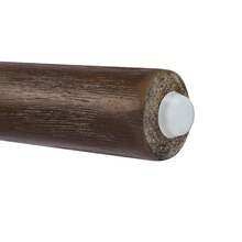 MERAX 26.77" Seat Height, Modern Rubber Wood & Fabric Counter Stool - Black/Beige, 300lb Capacity, Easy Assembly For Kitchen, Bar & Lounge, Set Of 2,Walnut - Walnut - View 9