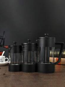 1 pieza Cafetera de émbolo francés. Apta para preparar té y café. Cafetera y tetera multiusos. Olla de émbolo francés. Separación de residuos, extractor de café concentrado. - Multicolor - Ver 4