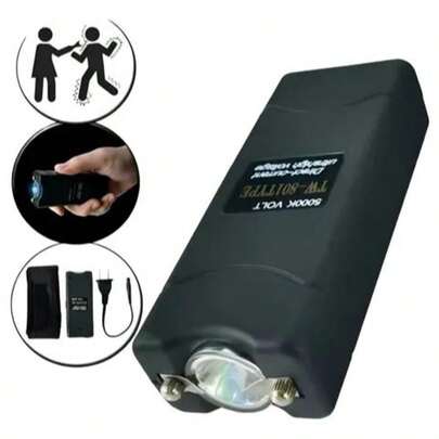 Chicharra Eléctrica con Linterna para Defesnsa Personal