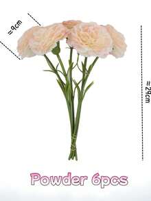 Artificial Carnations, Silk Carnations, Artificial Flower Stems, Finished Artificial Bouquets, High-End Living Room Decorations, Wedding Floral Arrangements, Suitable For Wedding Center Decorations, Bridal Bouquets And Table Settings, Bridal Showers, Table Settings, Home Parties, Mother's Day, Valentine's Day, Christmas, Weddings, Birthday Party Decorations And Gifts. - Multicolor - View 20