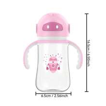 240毫升/8盎司婴儿奶瓶 - PP材质，带提手，防摔设计，超轻便携，宽口设计，方便清洗 - 彩色 - 查看 8