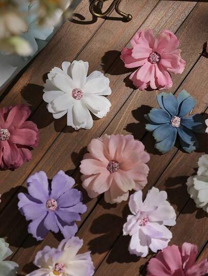 10/50pcs Artificial Flower Heads,1.97inch Colorful Silk Peony With Layered Petals - For DIY Wreaths, Handicrafts, Photo Frame Decoration, Kitchen Decor, Wedding Decor, Birthday Party Decor, Home Decoration, Valentine's Day, Easter Decor