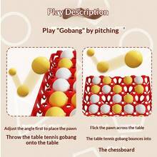 1pc 2026 Ping Pong & Five-In-A-Row Chess Game Set, Youth Competition Game, Intellectual Toy, Ideal For Interaction, Friendship, Family, Hot Selling, Perfect Gift For Boyfriend, Girlfriend, Birthday, Party, Boys, Girls - Multicolor - View 4
