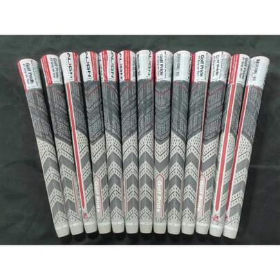 Pride 13pcs MCC ALING Golf 60R Grips, Golf Accessories Standard Midsize Jumbo Size Green Grey White Golf Grip