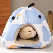 Hamster Nest, Warm Winter Bed, Small Pet Plush Hammock, Suitable For Birds, Parrots, Ferrets, Hamsters, Squirrels, Marmosets And Rabbits. - Multicolor - View 2