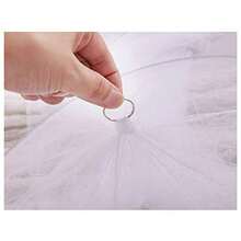 Eimilaly Bed Canopy Mosquito Net Bed Canopy For Girls Room Decor - Insect Protection Hanging Canopy For Adults Babies Outdoor Camping Pink/No Opening - 粉紅色無開口 - 查看 5