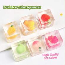 1个草莓奶油蛋糕挤压玩具 - 柔软Q弹玩具、减压玩具、史迪奇玩具、旅行玩具、课堂减压玩具、迷你洗澡玩具、圣诞文具减压球、生日礼物、完美礼物、玩具、游戏 - 彩色 - 查看 3