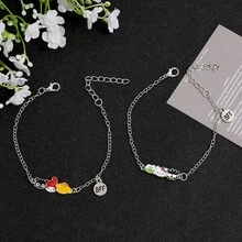 三丽鸥时尚卡通Hello Kitty手链可爱动漫人物Kitty吊坠手链配饰卡哇伊吊坠KT猫情侣礼物首饰 - Kawaii Kitty - 查看 6