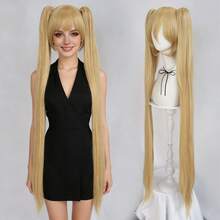 باروكة أنيقة على طراز لوليتا الجوتية، شعر اصطناعي مقاوم للحرارة باللون الذهبي والأزرق والفضي والوردي والأخضر والبنفسجي، باروكة أنيقة وجميلة على طراز الأميرة، قصيرة بقصة جانبية، مع ذيل شعر طويل قابل للفصل، مناسبة للارتداء اليومي والحفلات والمناسبات والكريسماس ورأس السنة - متعدد الألوان - مشاهدة 17