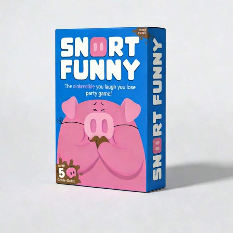Hilarious Snort Party Game – Family-Friendly Puzzle Game Featuring 150 Engaging Game Pieces - Hồng - Xem 6